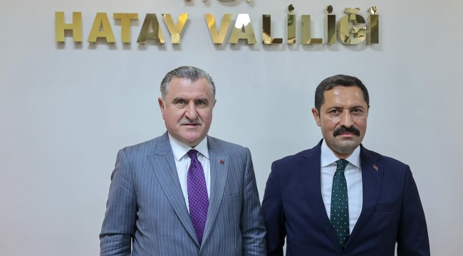 BAKAN OSMAN AŞKIN BAK, VALİ MASATLI’YI ZİYARET ETTİ 